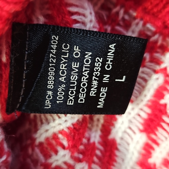 Mens Llama Ugly Christmas Sweater 33 Degrees Size L - Picture 5 of 7